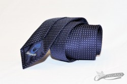 Cravatta tessuto Jacquard tinto in filo seta 100% con logo personalizzato EUROGENDFOR ricamato a telaio